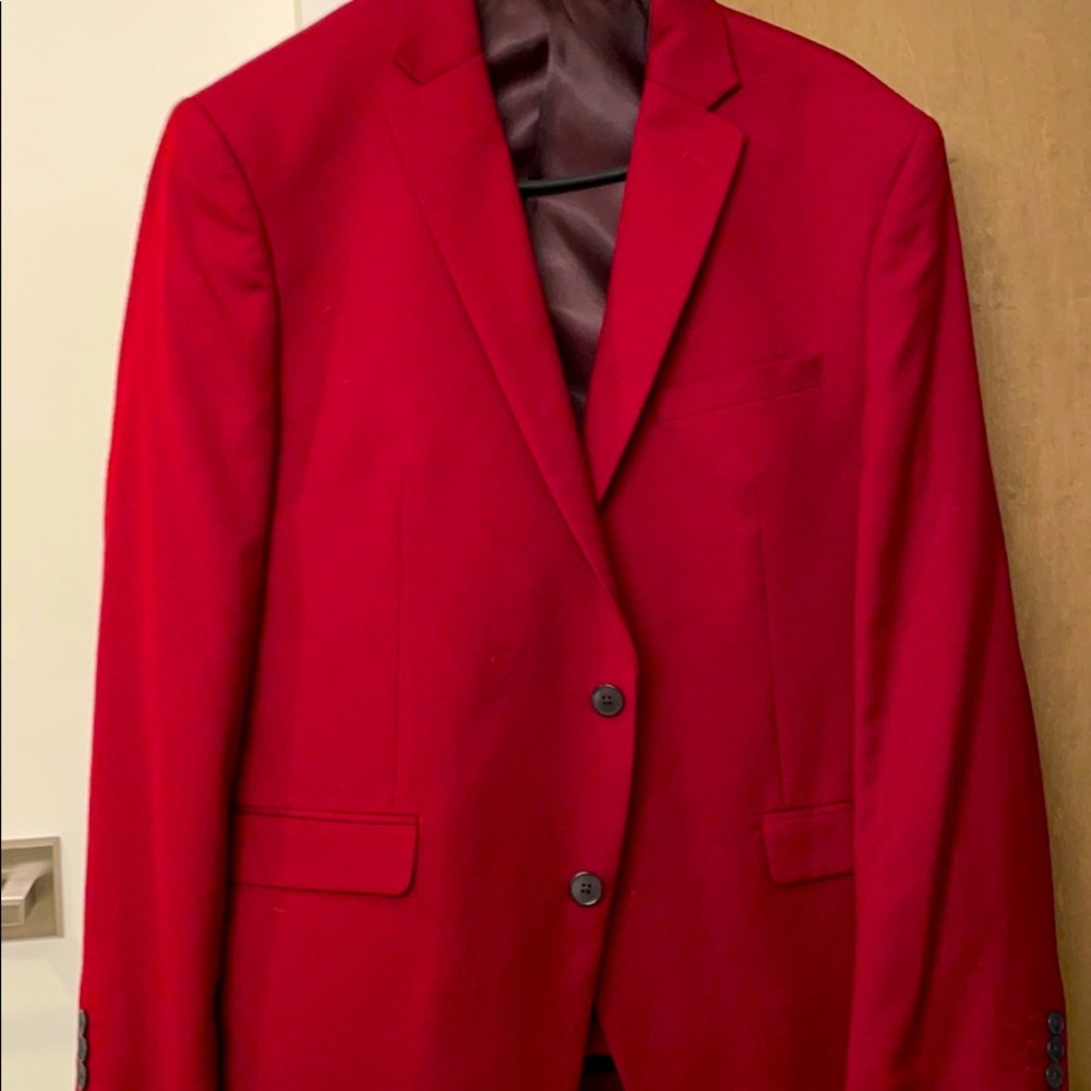 Bar III slim fit suit in Burgundy (SOLD)